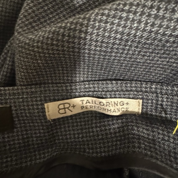 Banana Republic "Slim Fit" Size 32x32 Navy w/Houndstooth Print Trouser Pants - Picture 6 of 6
